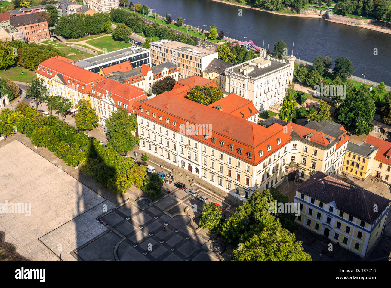 Domplatz in Magdeburg, Deutschland Stockfoto