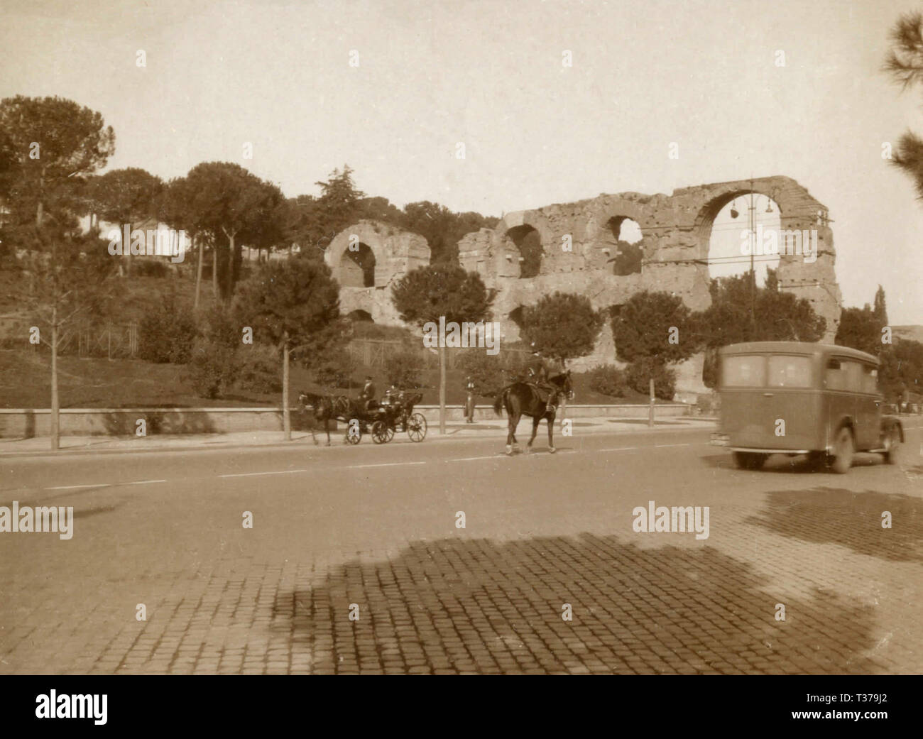 Blick auf die Via S. Gregorio, Rom, Italien 1920 s Stockfoto