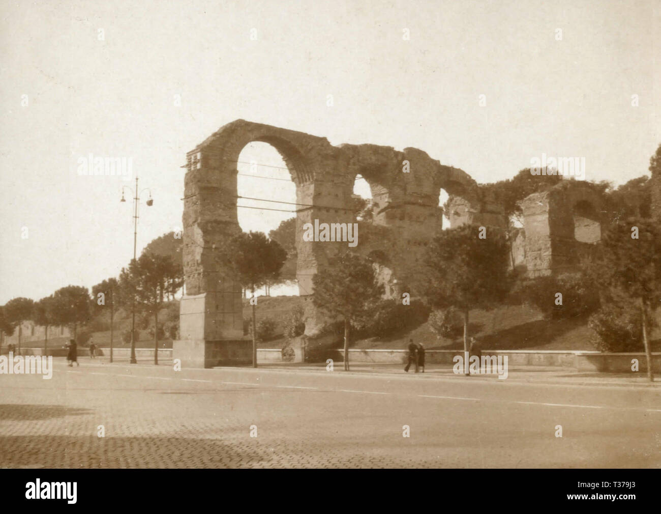 Blick auf die Via S. Gregorio, Rom, Italien 1920 s Stockfoto