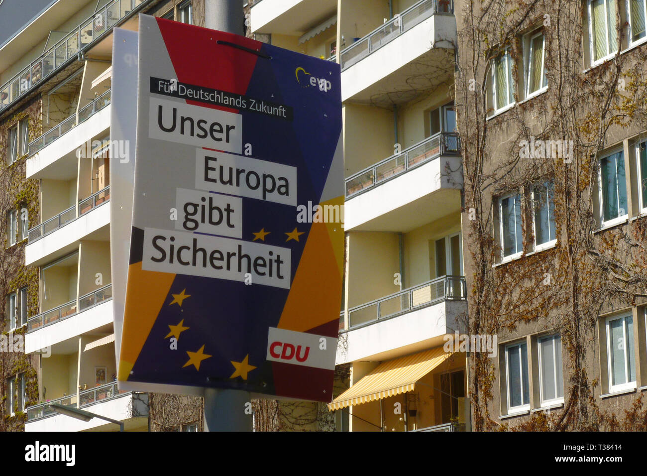 Berlin Deutschland 7 Apr 2019 Ein Wahlplakat Mit Dem Slogan