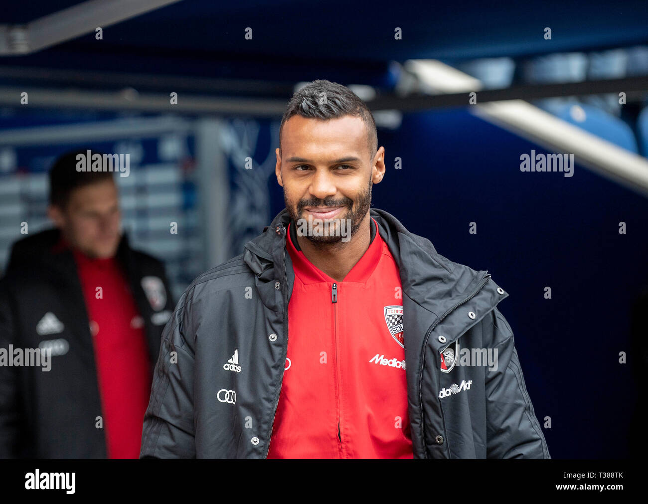 Marvin MATIP (IN) Fußball 2. 1. Fussballbundesliga, 28. Spieltag MSV Duisburg (DU) - FC Ingolstadt 04 (IN) 2:4, am 31/03/2019 in Duisburg/Deutschland. ##DFL-Bestimmungen verbieten die Verwendung von Fotografien als Bildsequenzen und/oder quasi-Video## € | Nutzung weltweit Stockfoto