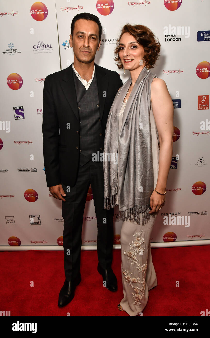 London, Großbritannien. 7. Apr 2019. UK Asian Film Festival, Flame, Awards Gala, Roter Teppich, BAFTA, 195 Piccadilly, 7. April 2019, Bild-/Alamy leben Nachrichten Stockfoto