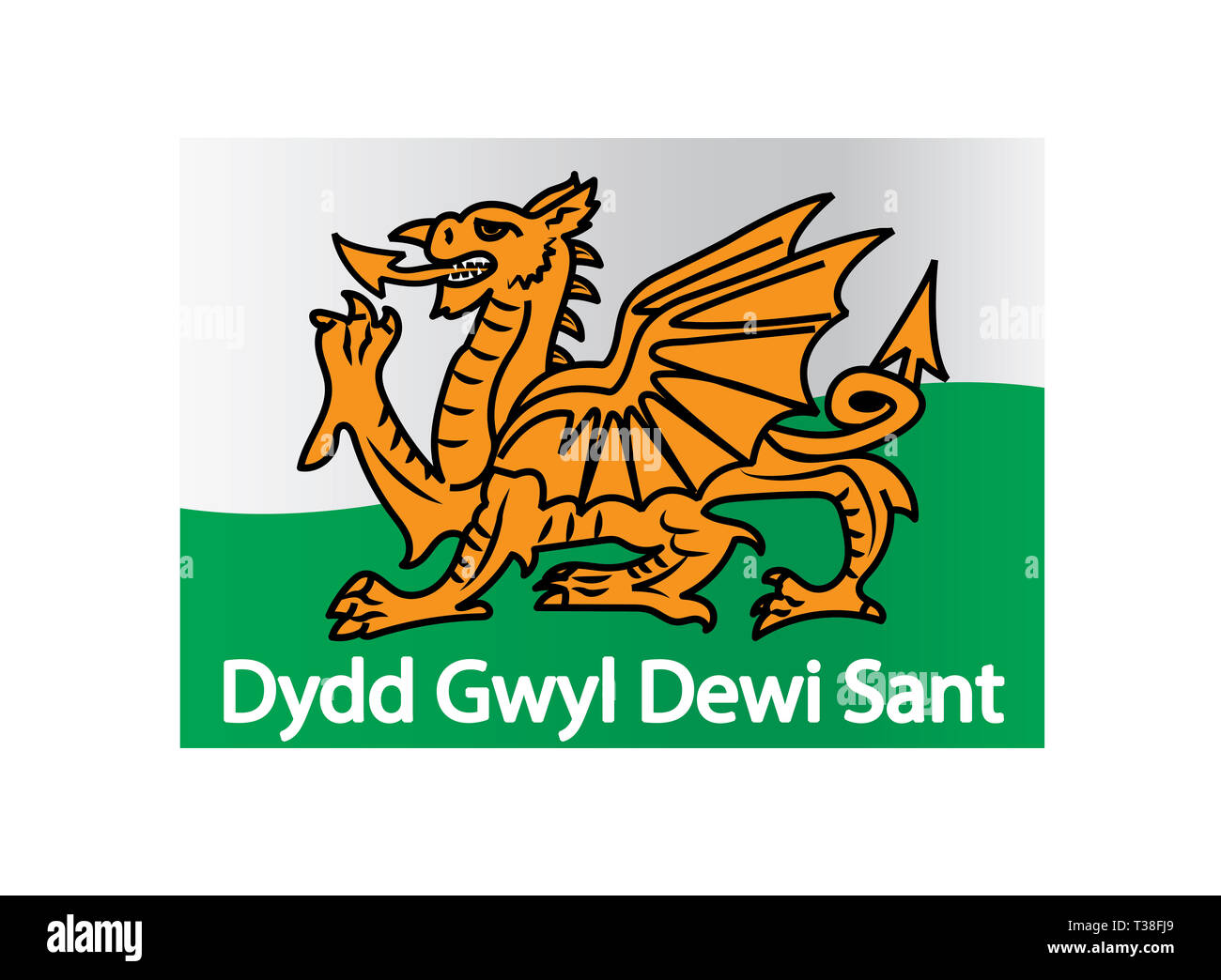 Vektor Tag von Mar 1 Saint David Tag 1 Stockfoto