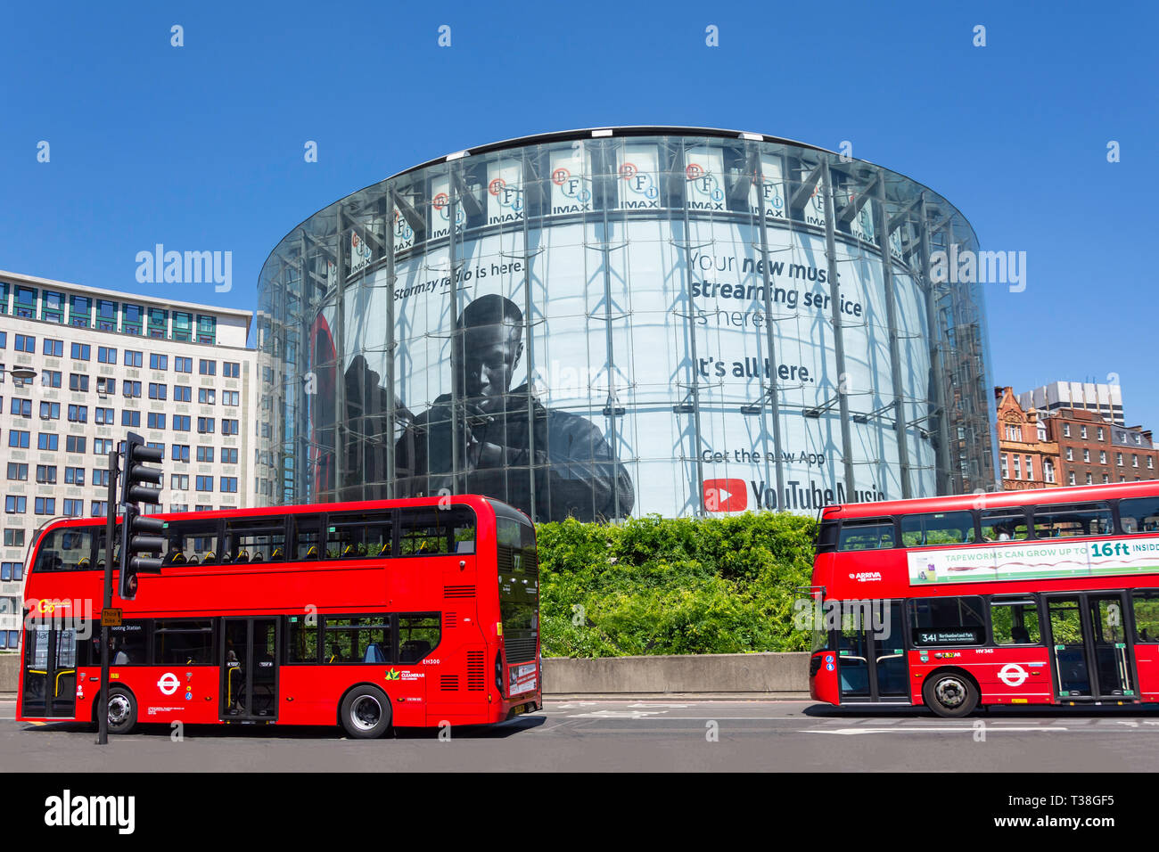 BFI Imax-Kino, Waterloo Road, Waterloo, London Borough of Lambeth, Greater London, England, Vereinigtes Königreich Stockfoto