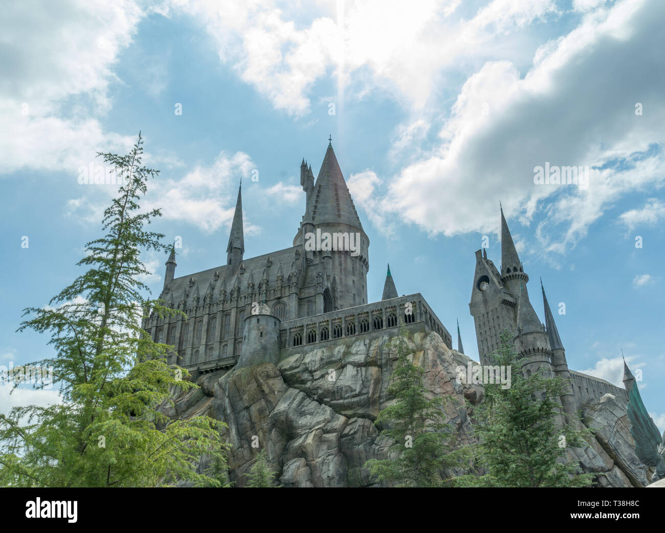 Universal Studios Theme Park, Hogwarts schloss, Harry Potter, Hollywood,  Kalifornien, USA Stockfotografie - Alamy