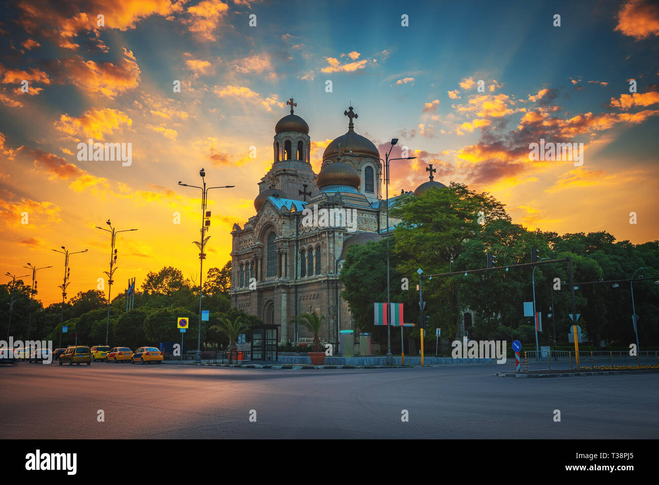 Die Kathedrale der Mariä Himmelfahrt in Varna, Bulgarien Stockfoto