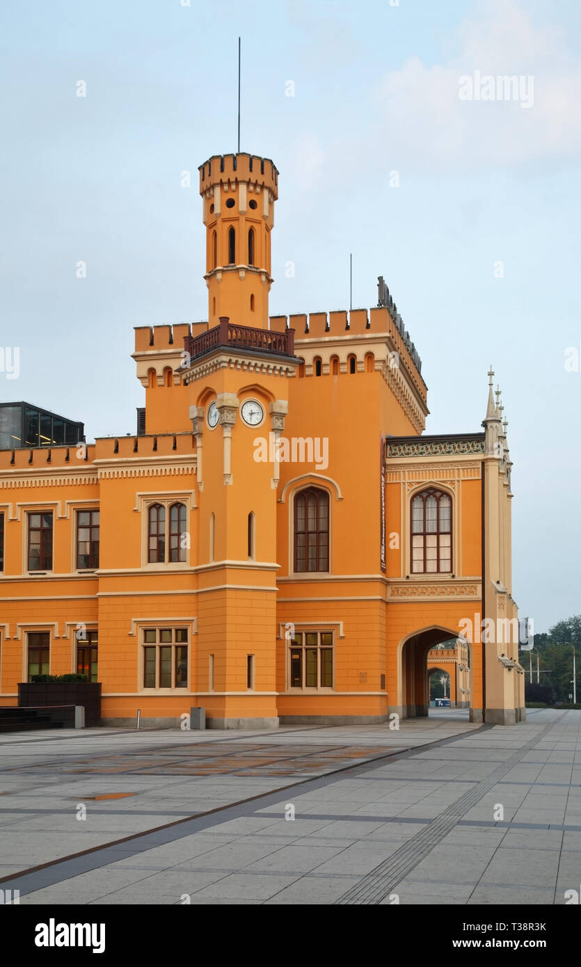 Wroclaw Glowny Bahnhof. Polen Stockfoto