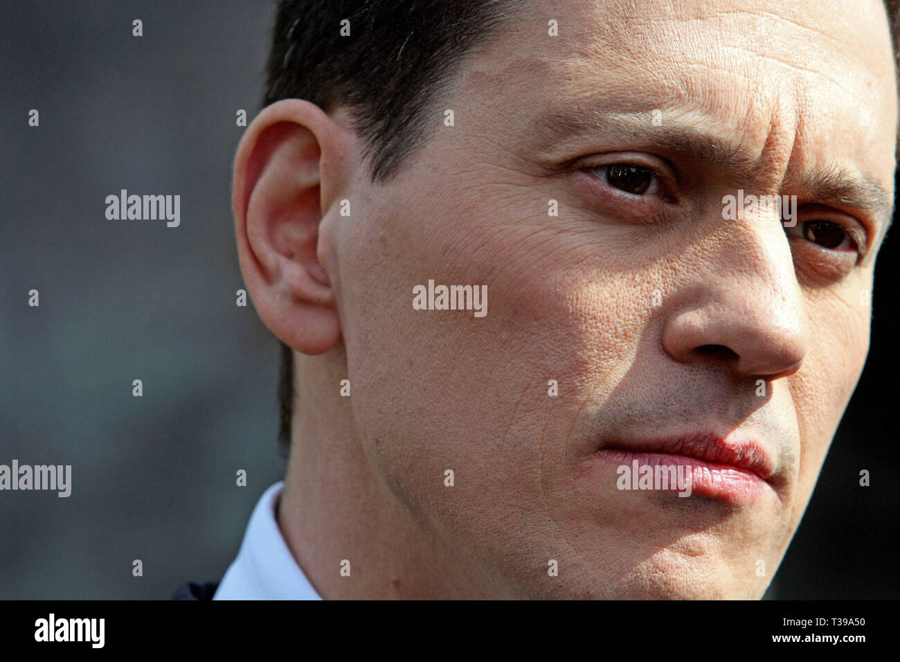 David Miliband MP. Westminster, London. 6. April 2010. Stockfoto