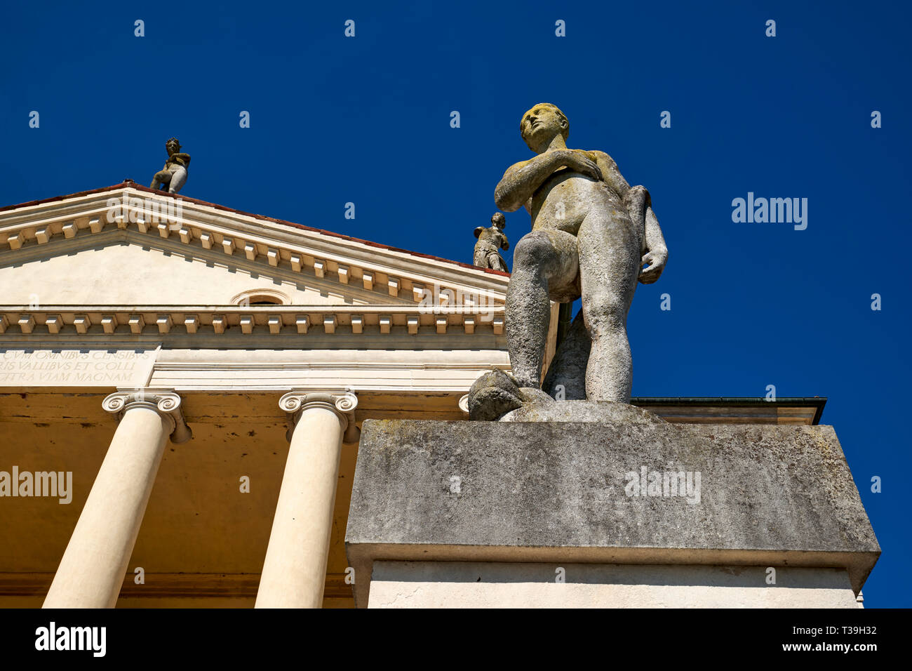 Vicenza, Venetien, Italien. Villa La Rotonda ist eine Renaissance Villa außerhalb von Vicenza in Norditalien, und von Andrea Palladio entworfen. Die ordnungsgemäße na Stockfoto