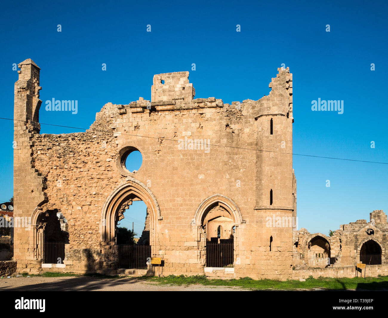 Ruinen von St George der Griechen Kirche, Famagusta Stockfoto