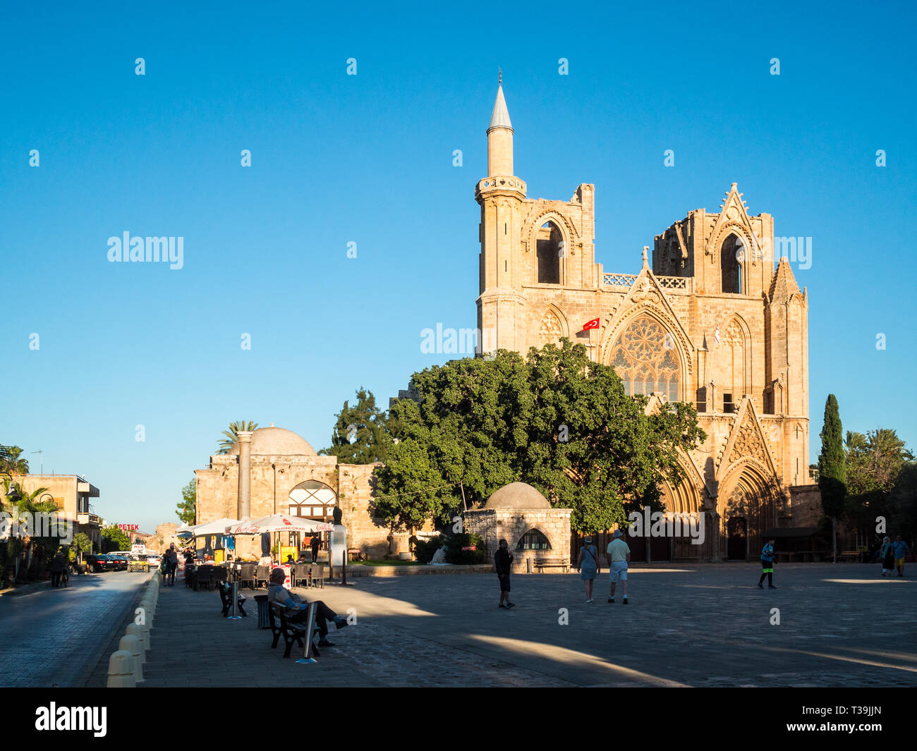 Lala Mustafa Pascha Moschee, Famagusta Stockfoto