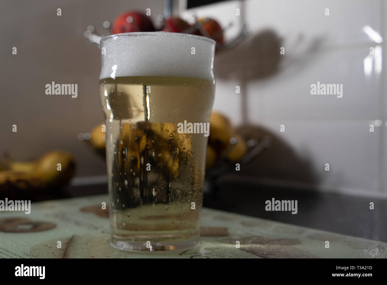 Pint Bier Stockfoto