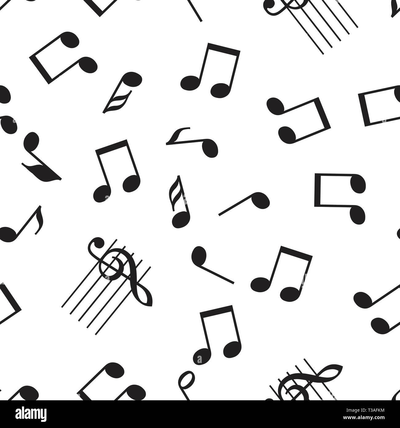 Abstract Music Notes Seamless Pattern Stockfotos Und Bilder Kaufen Seite 2 Alamy