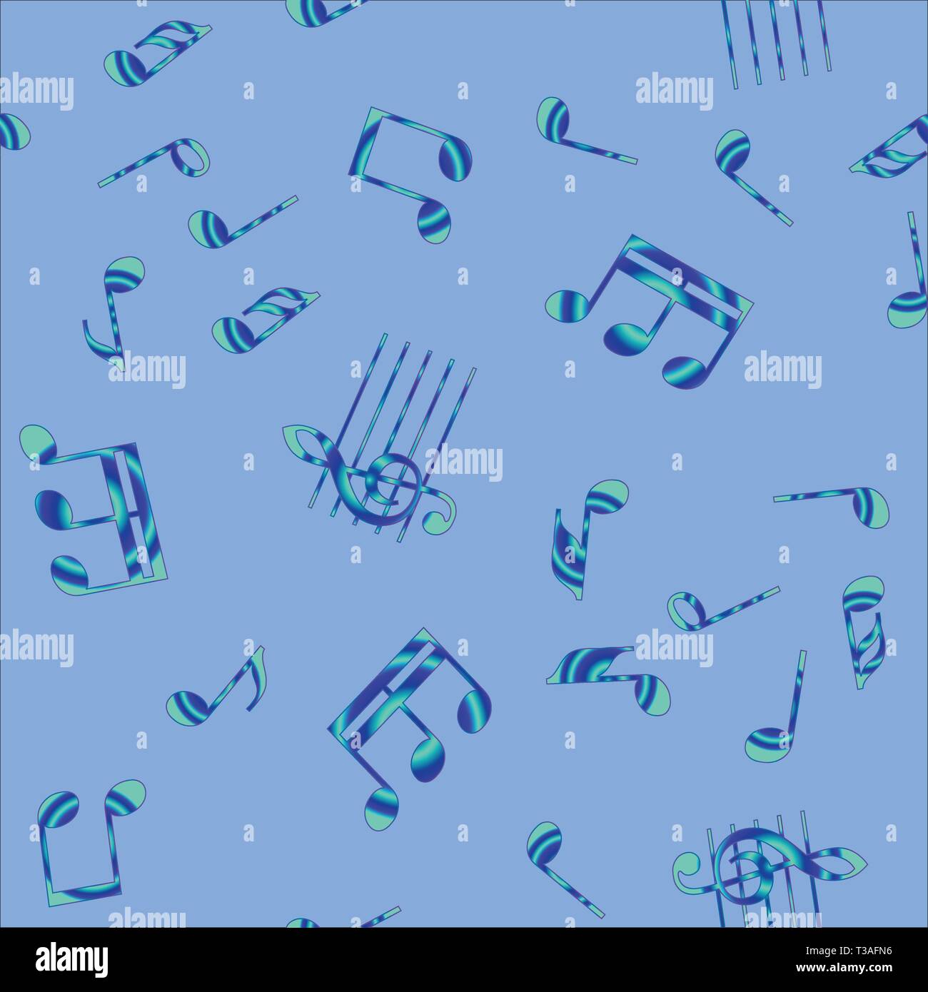 Abstract Music Notes Seamless Pattern Stockfotos Und Bilder Kaufen Seite 2 Alamy