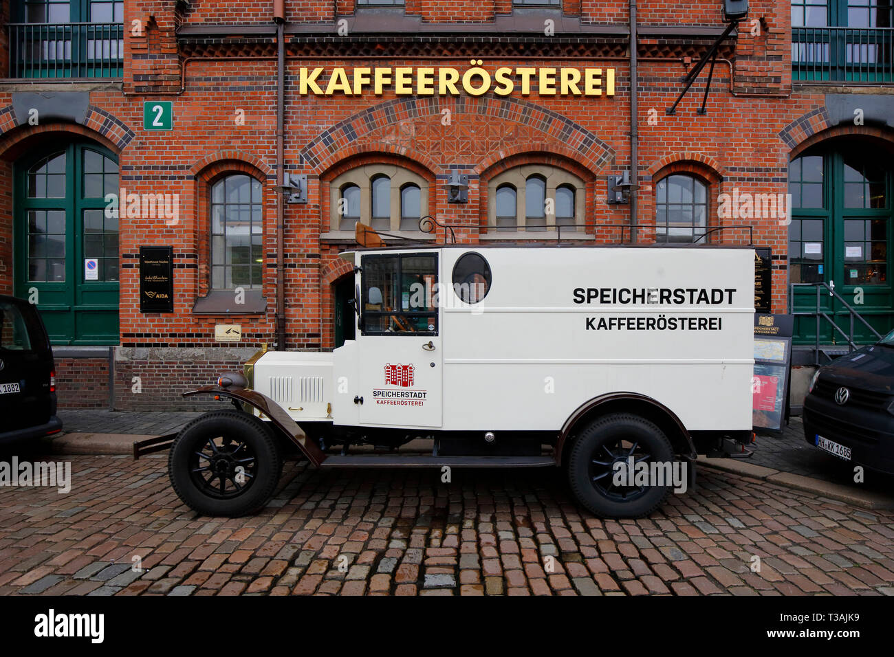 Kaffeerösterei Speicherstadt, KEHRWIEDER 5, Hamburg, Deutschland Stockfoto