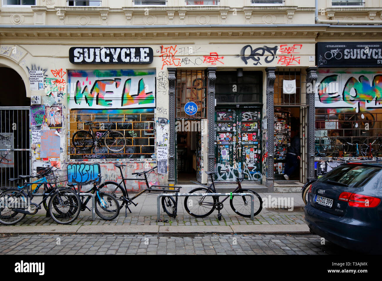 Suicycle, Wohlwillstraße 12, Hamburg, Deutschland. Von außen ein Fahrrad Shop Stockfoto