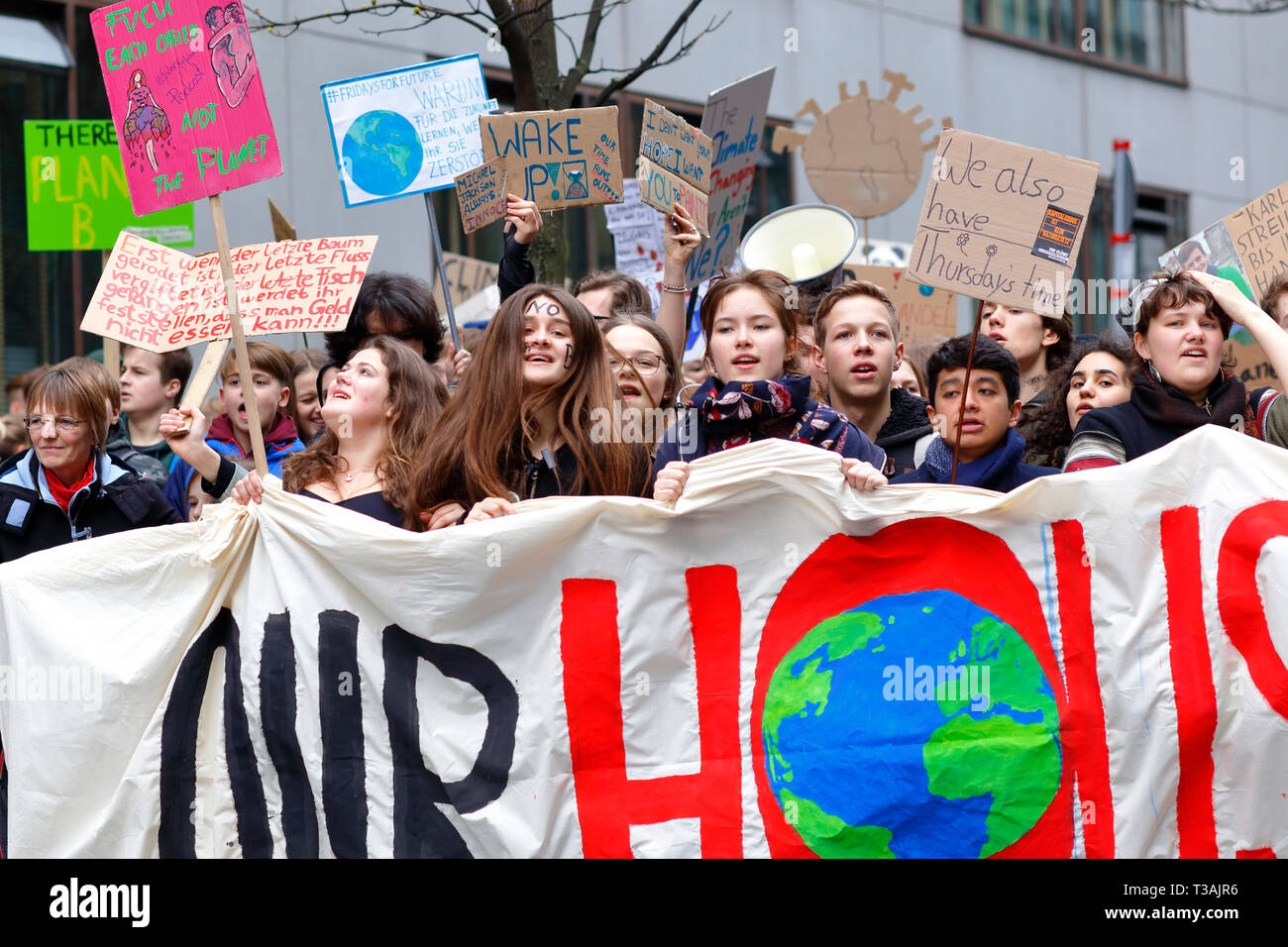 29. März 2019, Freitags für zukünftigen Schulstreik für klimamarsch in Berlin, Deutschland. Stockfoto