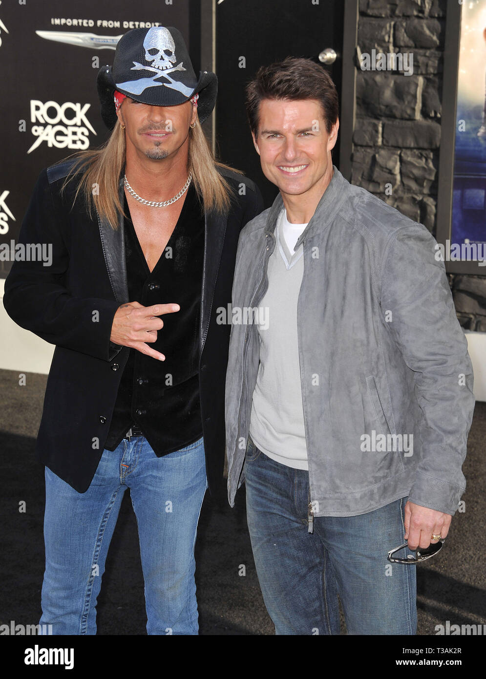 Tom Cruise Und Bret Michaels Auf Dem Fels Alter Premiere Auf Der Chinese Theatre In Los Angeles Tom Cruise Und Bret Michaels Ereignis In Hollywood Leben Kalifornien Red Carpet Event Usa