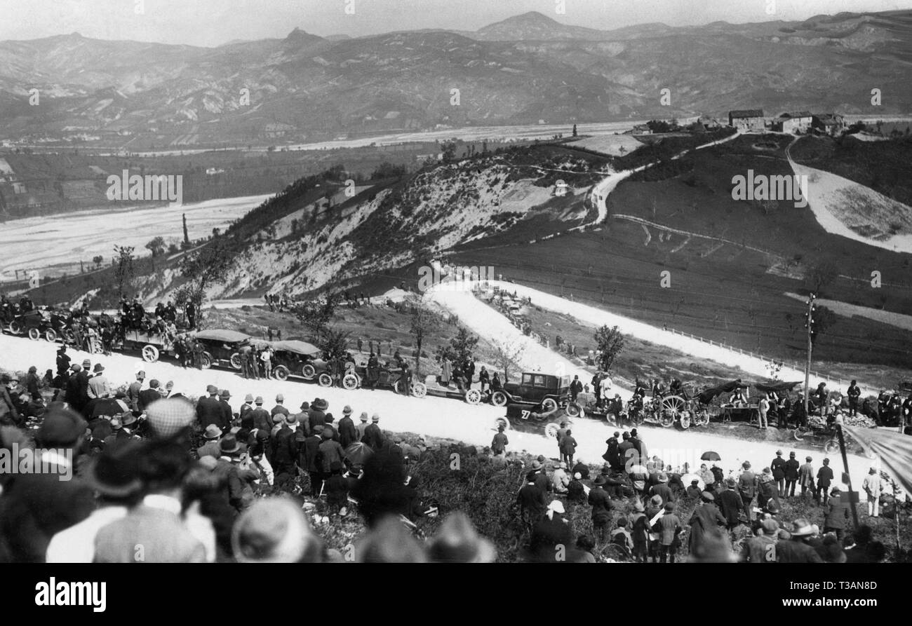 Mille Miglia Rennen, 1930 Stockfoto