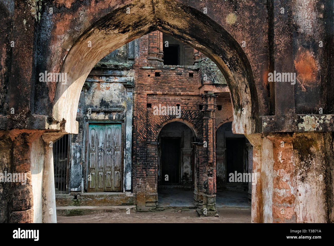 Alte Gebäude von panam City, Sonargaon, Narayanganj, Dhaka, Bangladesch Stockfoto