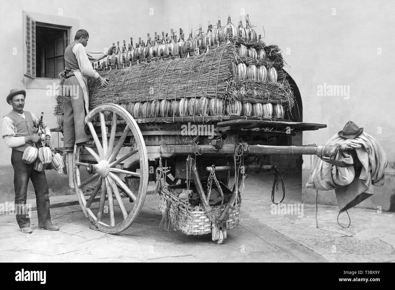 Die toskanischen Weine, 1920-1930 Stockfoto