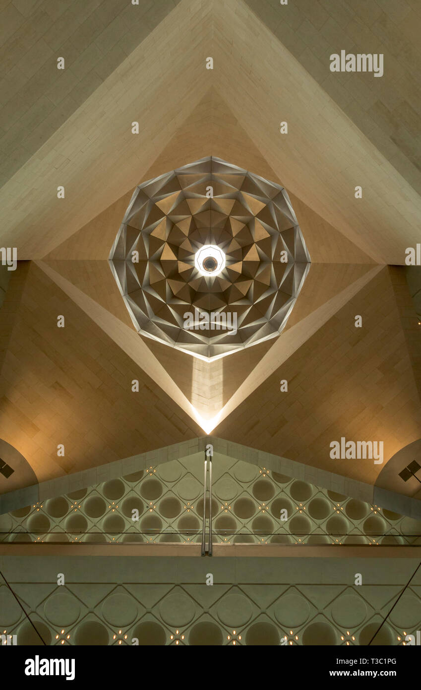 Dome, Interieur, Museum für islamische Kunst, Doha, Qatar Stockfoto