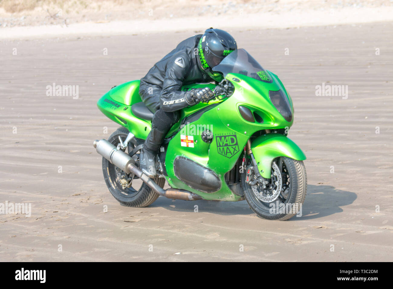Eisenberg Madmax Geschwindigkeitsrekord Motorrad 186 mph Stockfoto