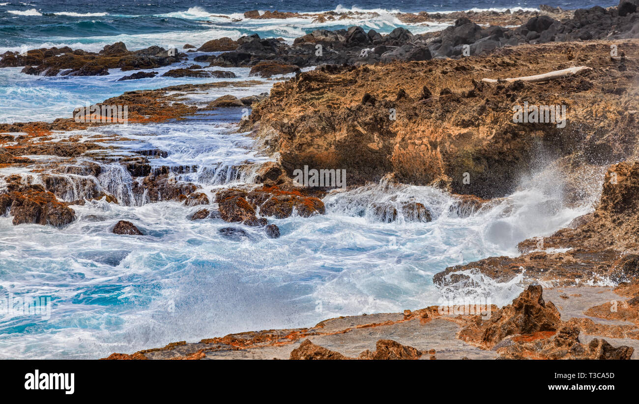 "Arikok" Nationalpark auf Aruba Stockfoto