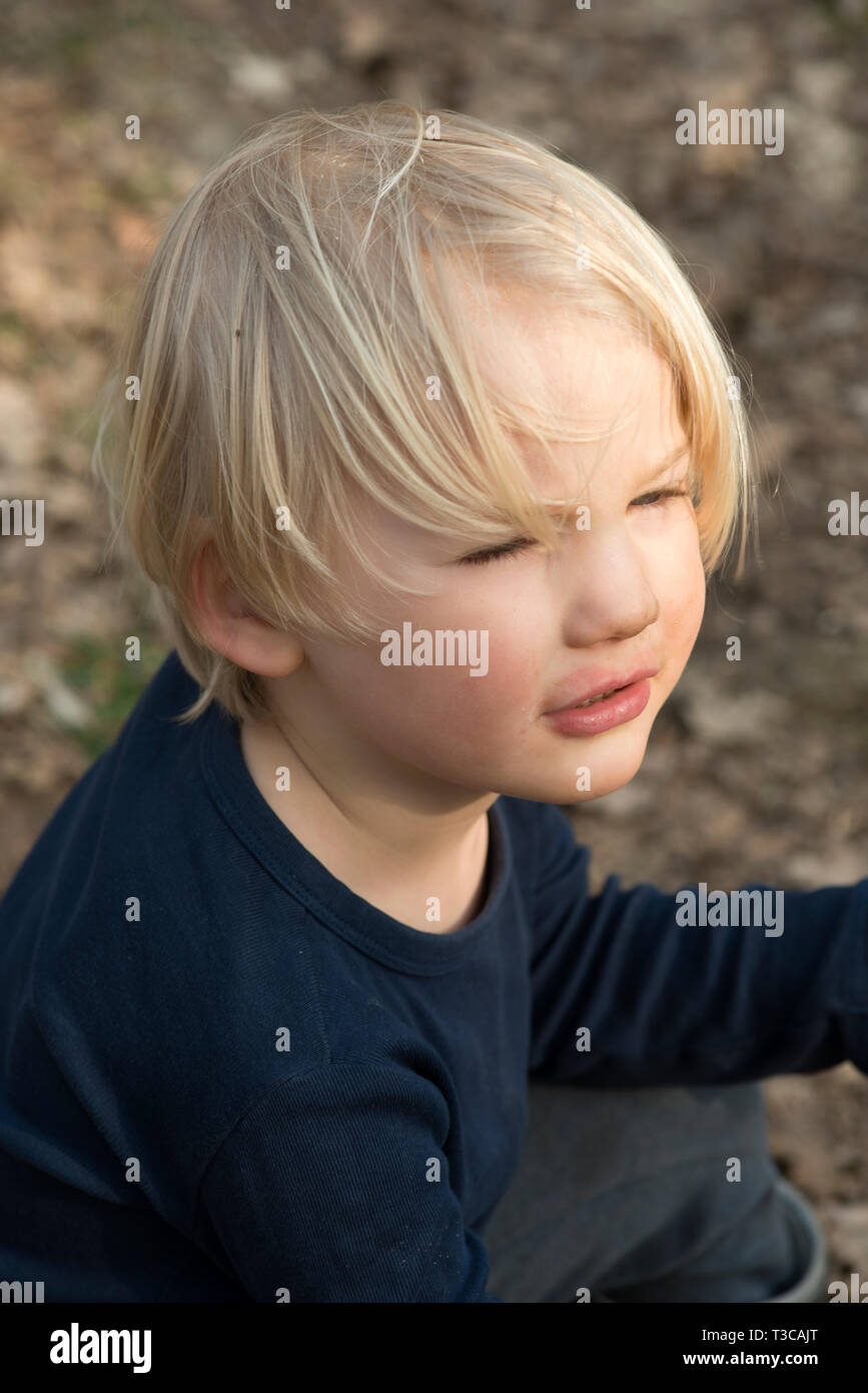 Schweden, junge Kind. Stockfoto