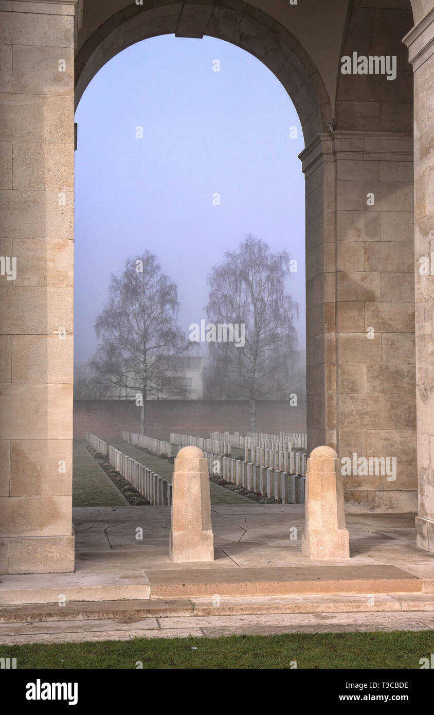 Faubourg D'Amiens War Cemetery, Arras, Frankreich Stockfoto