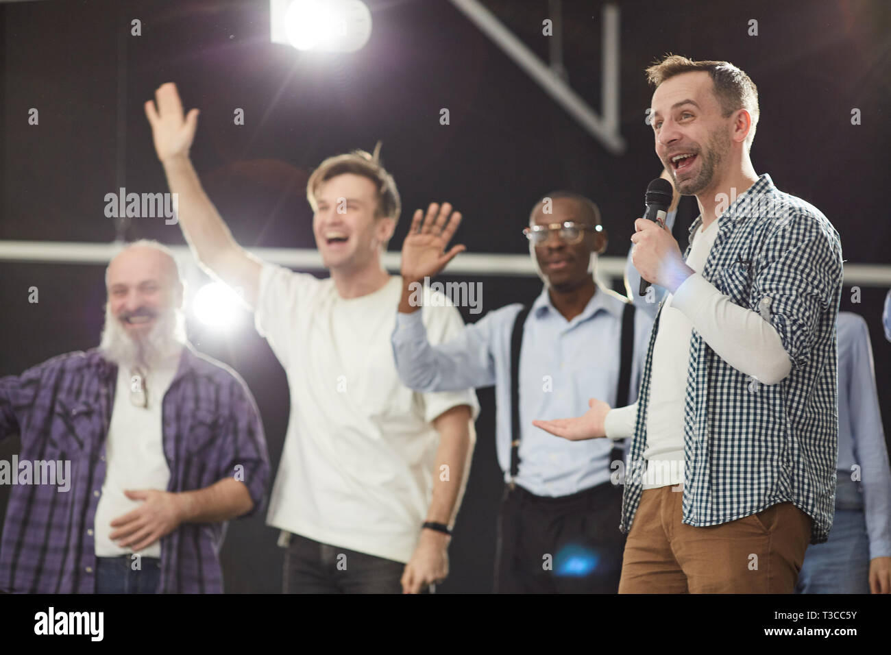 Beteiligung des Publikums Stockfoto Beteiligung des Publikums Stockfoto