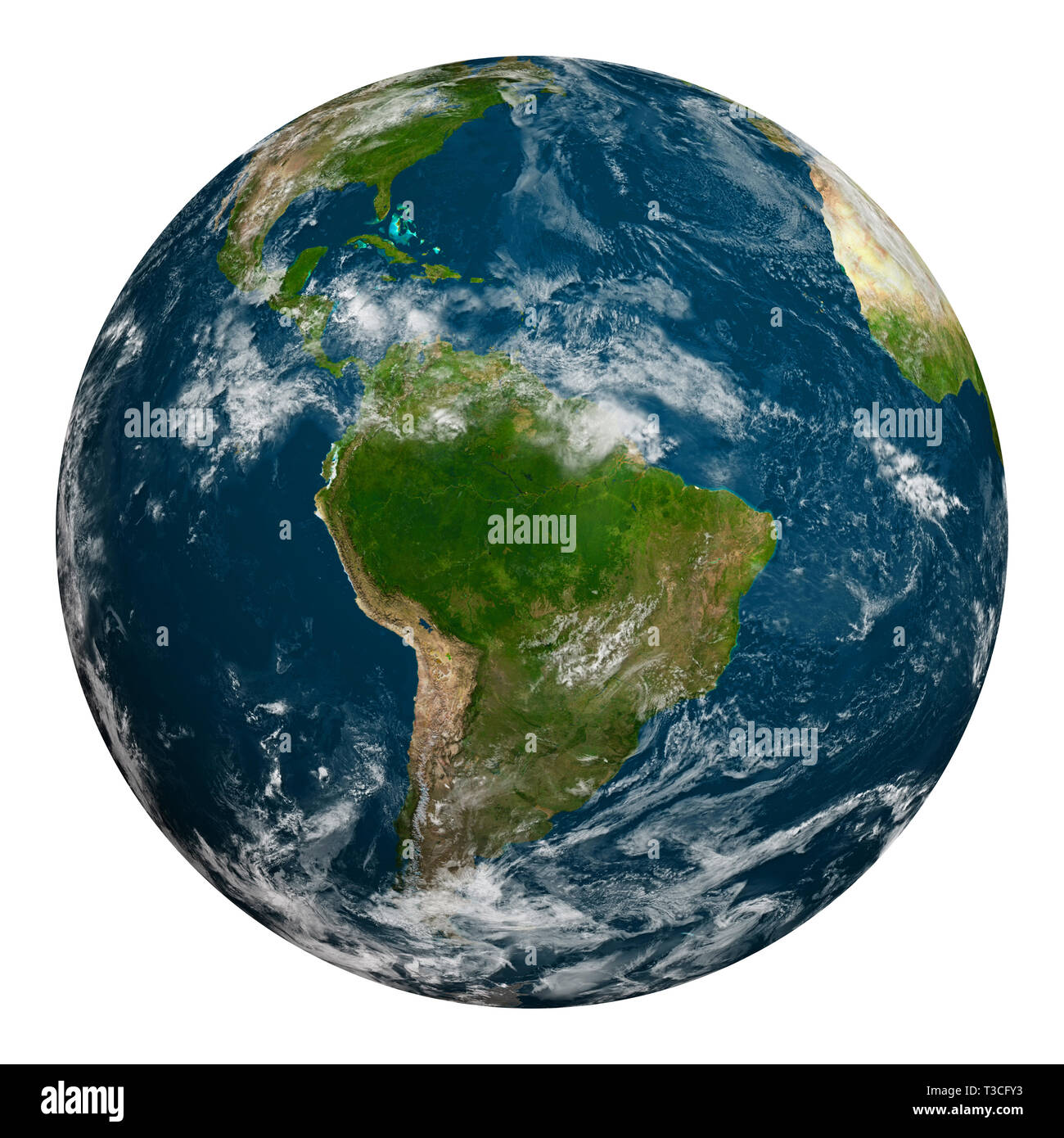 Der Planet Erde Mit Wolken Sudamerika Elemente Dieses Bild Von Der Nasa Eingerichtet Stockfotografie Alamy