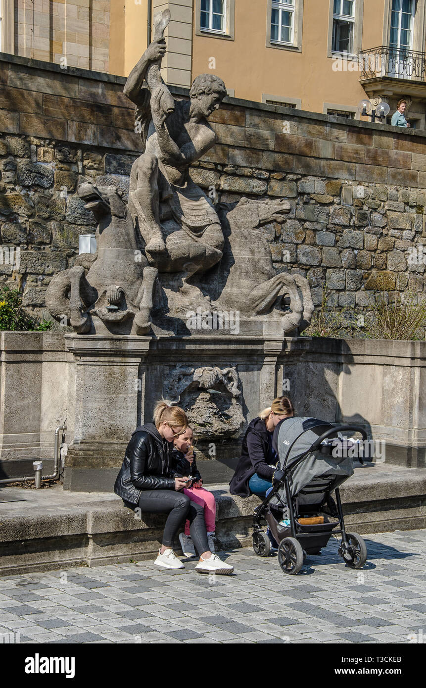 Bayreuth - ein "Muss" für Kunst und Kultur Freunde. Es hat ein reiches kulturelles und historisches Erbe zu bewahren. Stockfoto