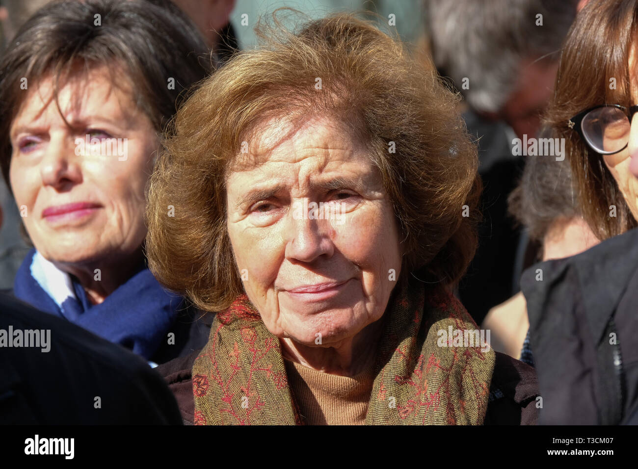 Beate Klarsfeld Präsident der Vereinigung der Söhne und Töchter der jüdischen Deportierten in Frankreich Stockfoto