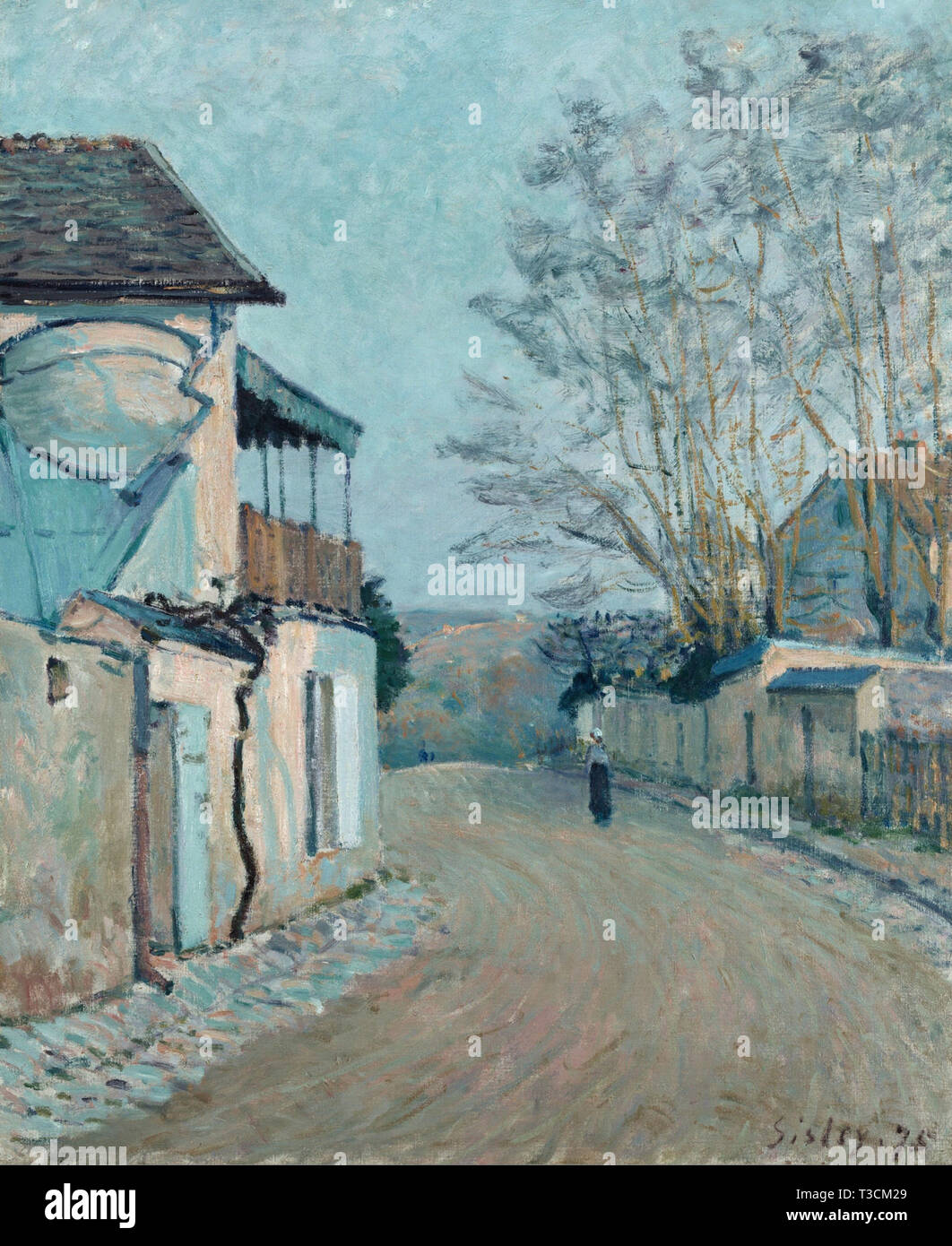 Alfred Sisley (1839-1899) - rue de La Princesse 1875 Stockfoto
