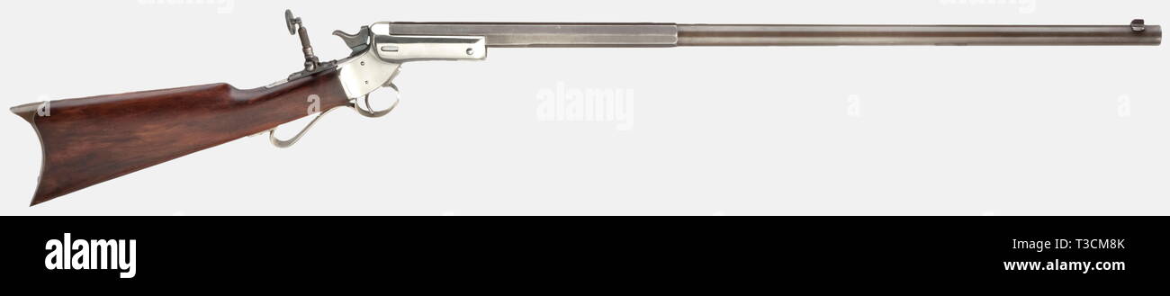 Die langen Arme, moderne Systeme, drop barrel Gewehr, System Stevens, Kaliber 22, Nummer 28187, Additional-Rights - Clearance-Info - Not-Available Stockfoto