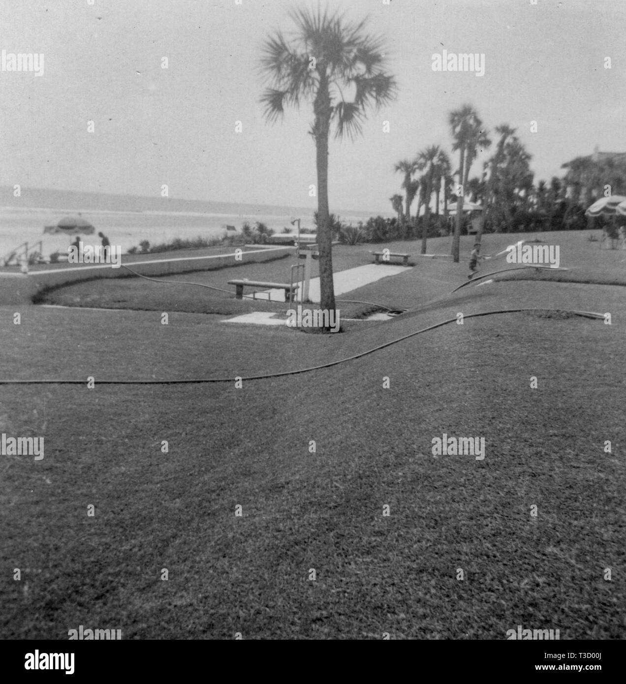 Jedes Jahr von 1948-1966 eine Gruppe von Freunden und Familie caravaned von Tennessee nach Daytona Beach, Florida für zwei Wochen voller Spaß in der Sonne. Stockfoto