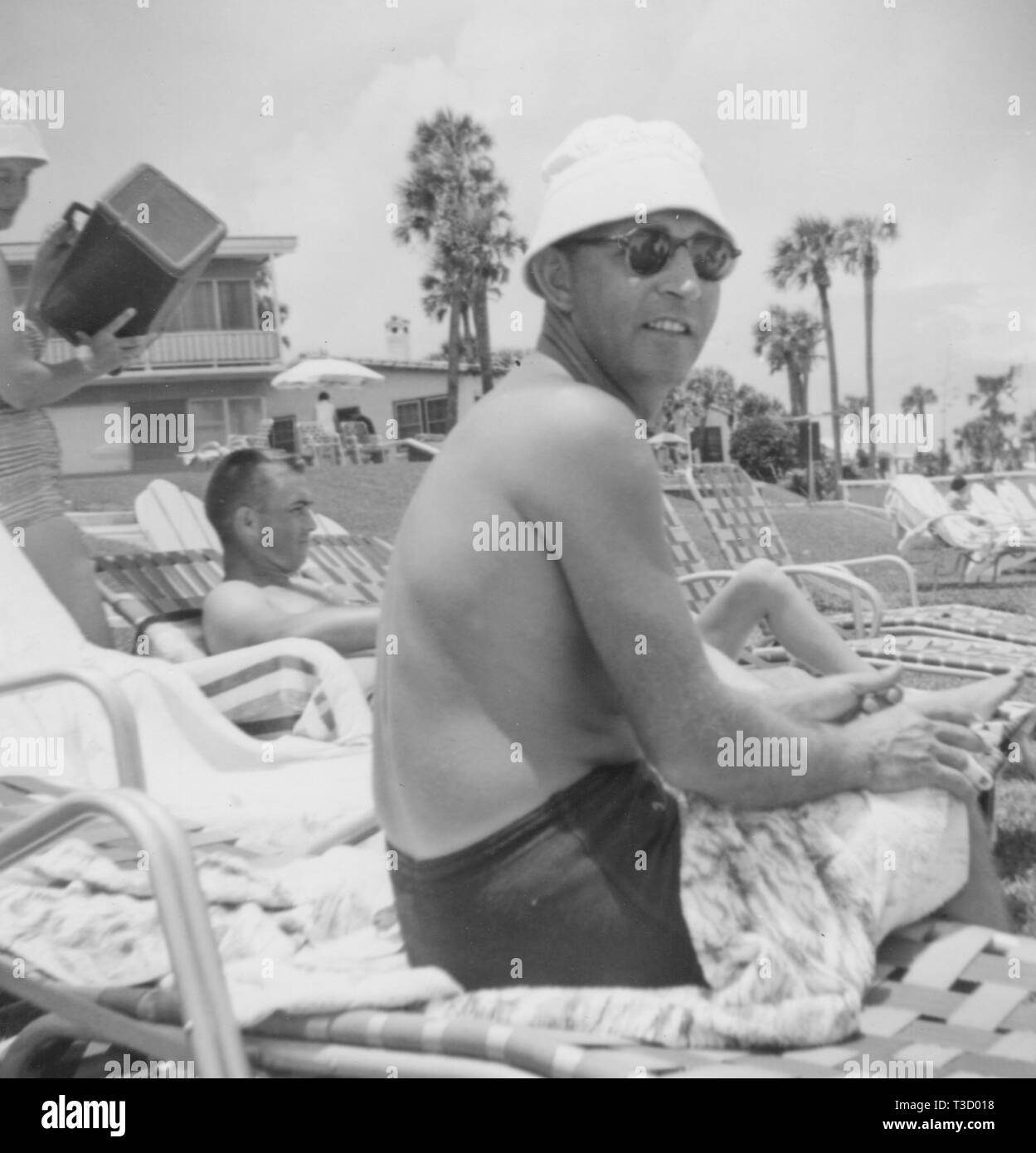 Jedes Jahr von 1948-1966 eine Gruppe von Freunden und Familie caravaned von Tennessee nach Daytona Beach, Florida für zwei Wochen voller Spaß in der Sonne. Stockfoto