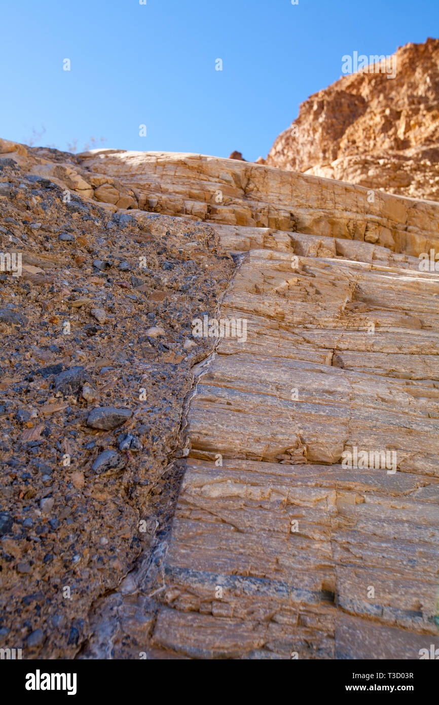 Interessantes Detail im Death Valley National Park gesehen. Stockfoto