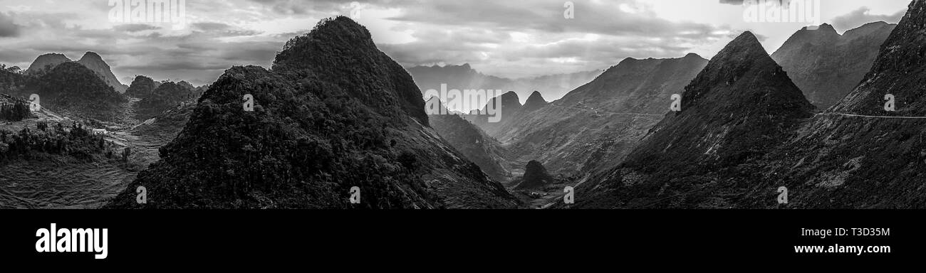 Nordvietnam highland Ansichten Stockfoto