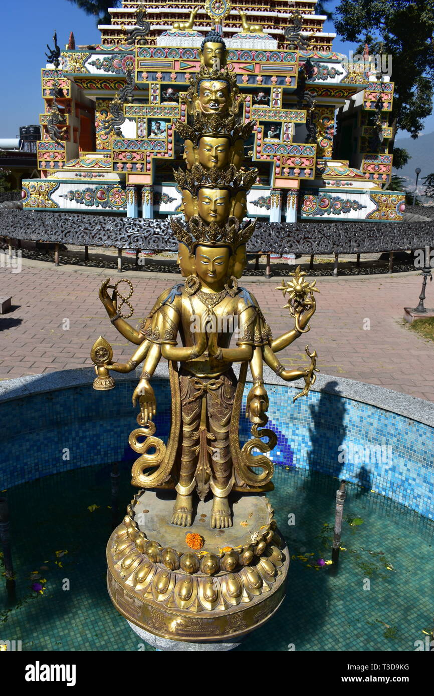 Pashupatinath Hindu Tempel Kathmandu Nepal Heiligen UNESCO Weltkulturerbe Asien Frieden Buddha Götter Polytheismus Liebe Religion Einäscherung Bagmati Fluss Glauben Stockfoto