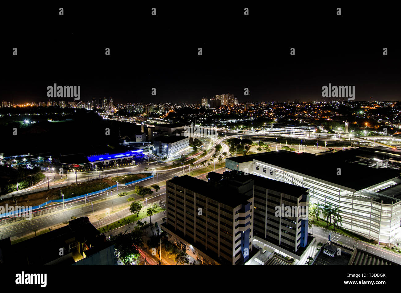 Salvador Bahia (Brasilien) bei Nacht Stockfoto