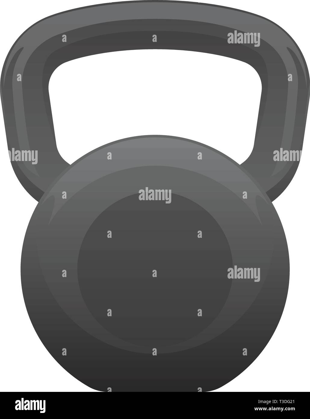 Kettlebell isoliert Vector Illustration Stock Vektor