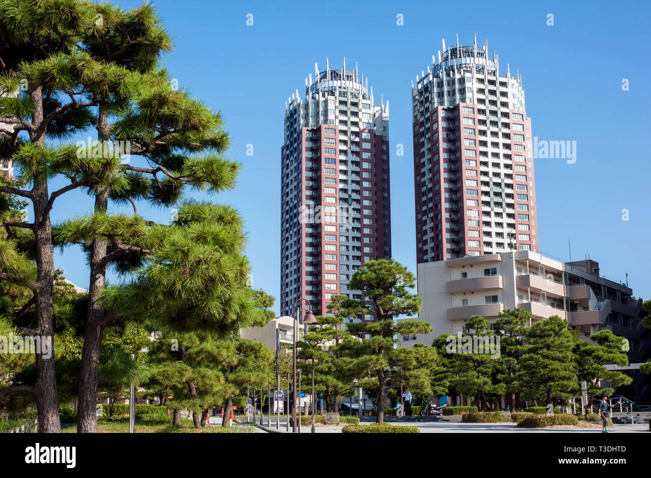 Luxus Tower Apartments, Tokyo Bay Area, Tokio, Japan Stockfotografie