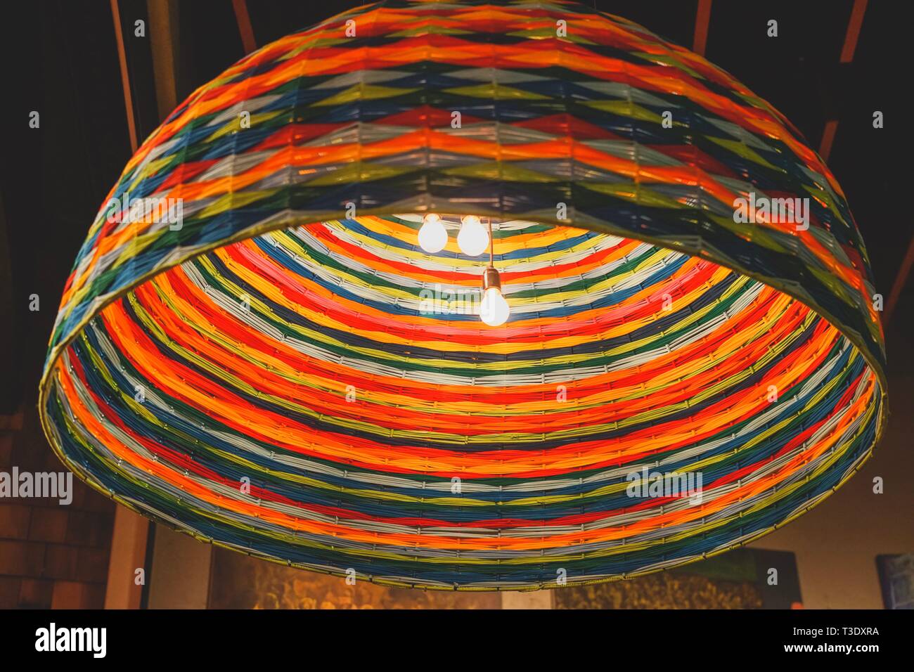 Buntes Licht Schatten Stockfoto