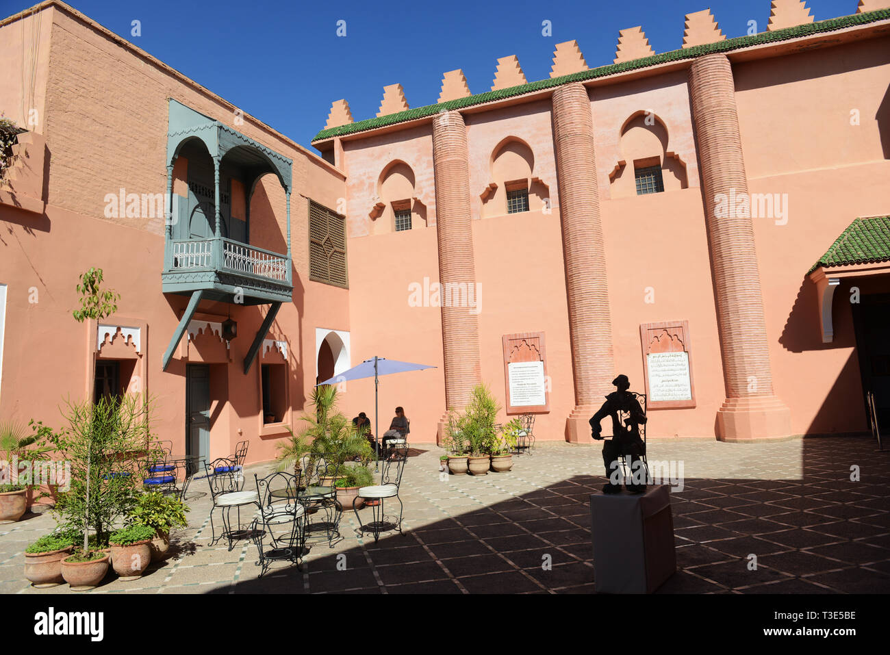 Das Museum von Marrakesch in der alten Stadt. Stockfoto
