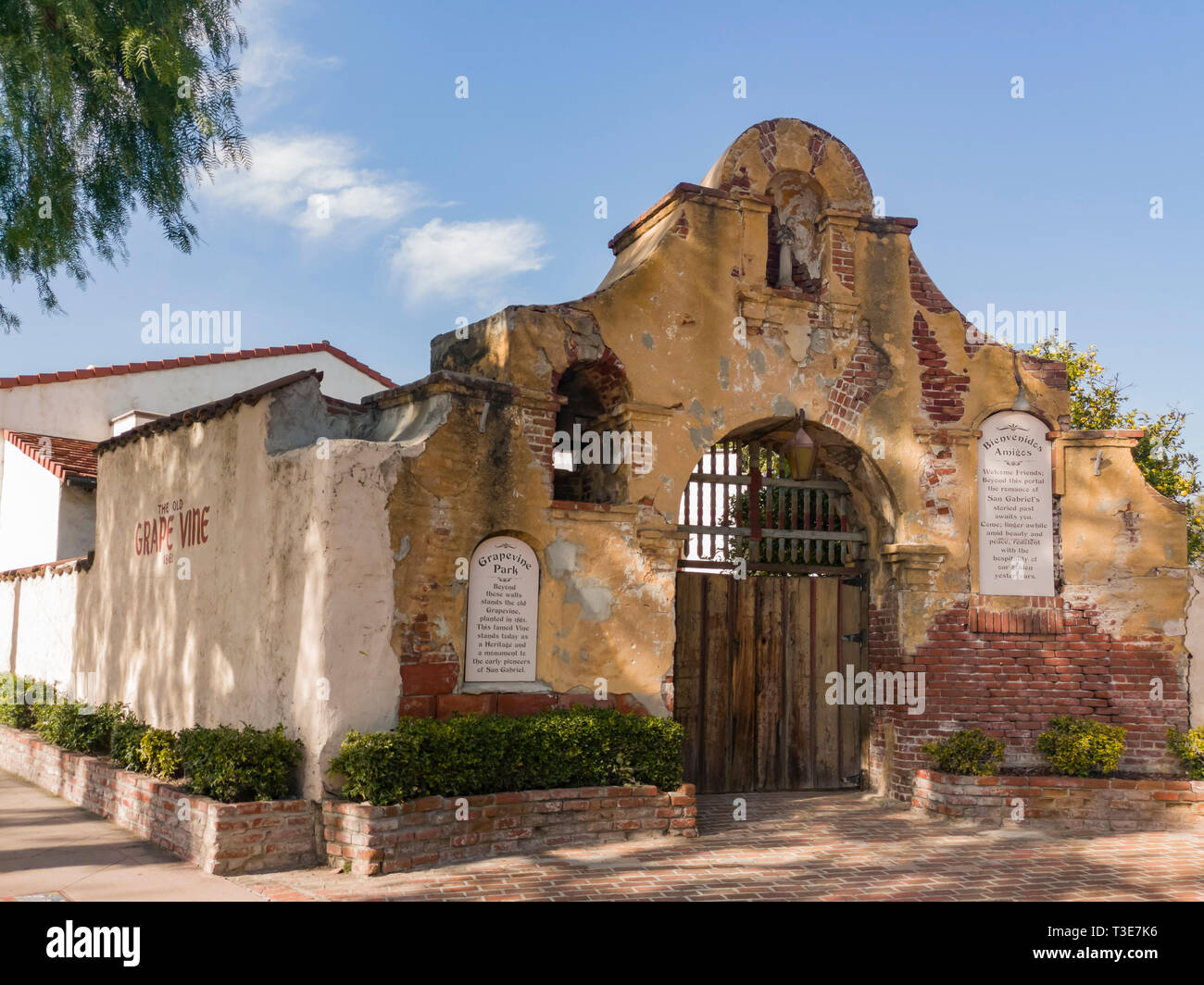 Los Angeles, Mar 26: Außenansicht des alten Rebsorten am 26.MÄRZ, 2019 in Los Angeles, Kalifornien Stockfoto