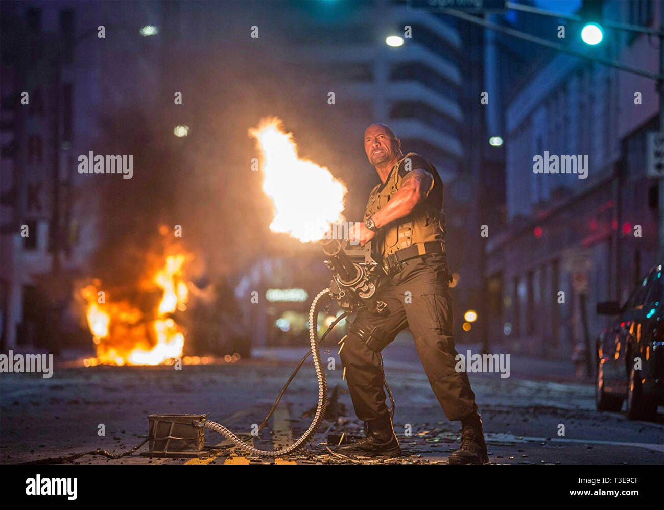 Schnell und wütend 7 2015 Universal Pictures Film mit Dwayne Johnson Stockfoto