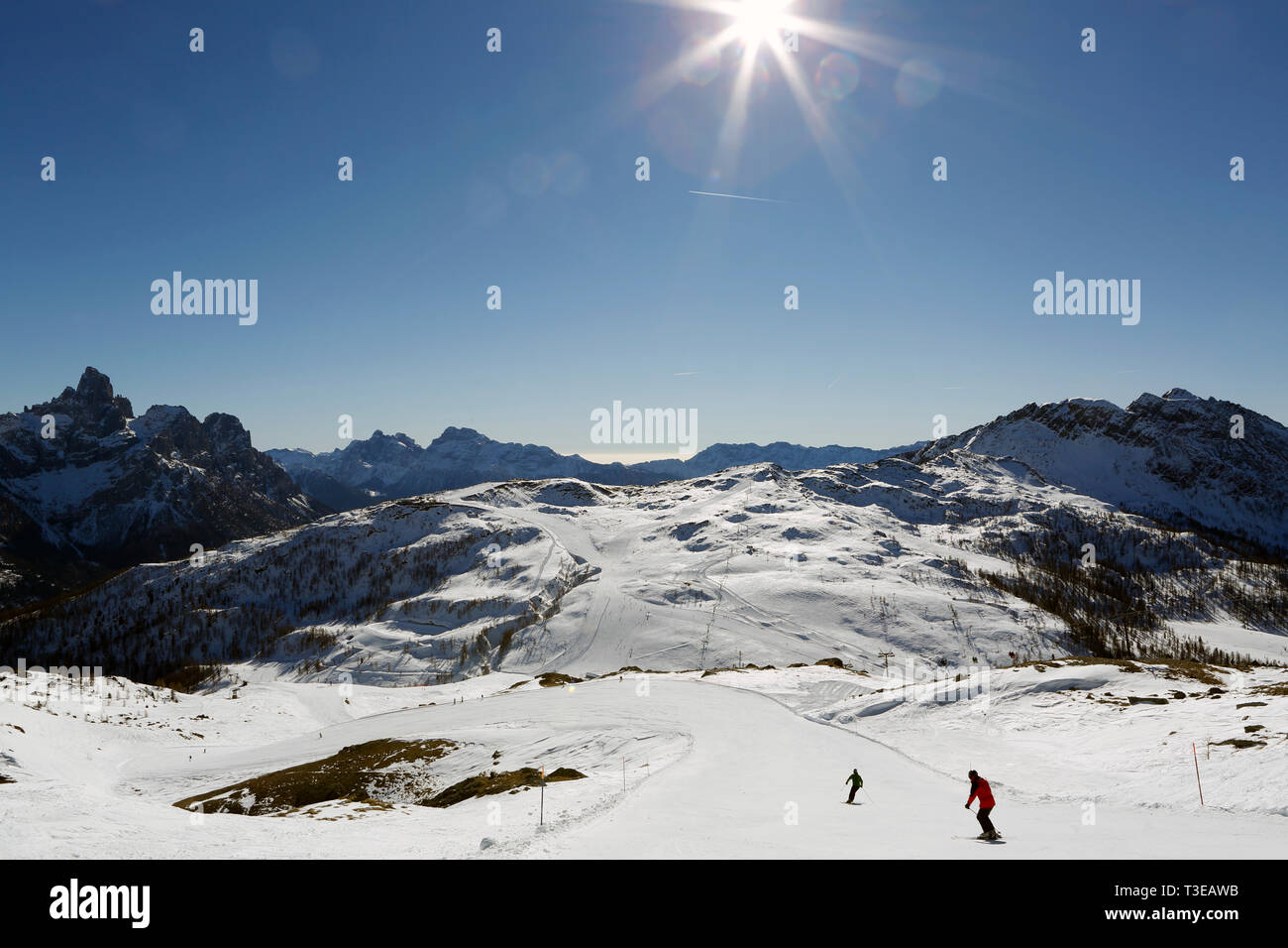 Landschaft, Gruppo Pale di San Martino, Trentino, Italien, Europa Stockfoto