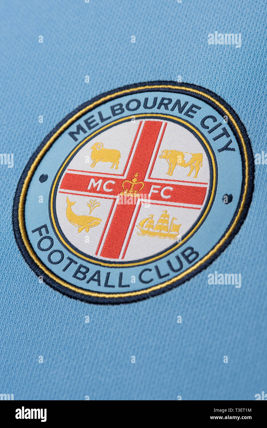 In der Nähe von Melbourne City FC-jersey. Stockfoto